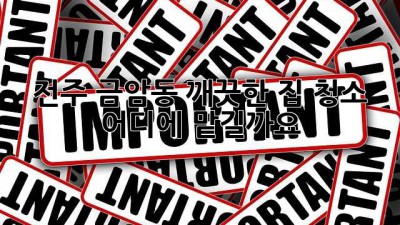 전주 금암동 깨끗한 집 청소, 어디에 맡길까요?